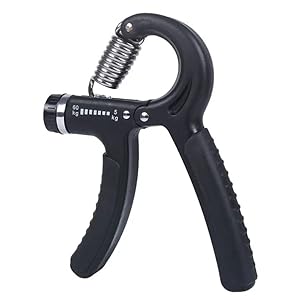 TROTH Hand Grip Strengthener, 5-60Kg Adjustable Hand Grips Strengthener with Stainless Steel Spring for Strong Wrists, Non-Slip Gripper, Perfect for Hand Injury Recovery