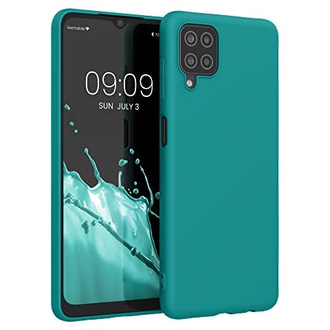 kwmobile Carcasa para Samsung Galaxy A12 Funda - petróleo Mate Cover