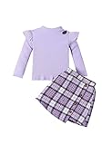 babylon rock song ✿Material: Kleinkind Mädchen Rock Set ist aus Baumwollmischung, weich, hautfreundlich, langlebig und nicht leicht zu verformen, gute Atmungsaktivität und bequem zu tragen, schicke Baby-Mädchen-Kleidung, gut als kleines Mädchen Herbst-Winter-Kleidung Outfit, Kleinkind Mädchen Herbst-Winter-Rock-Set