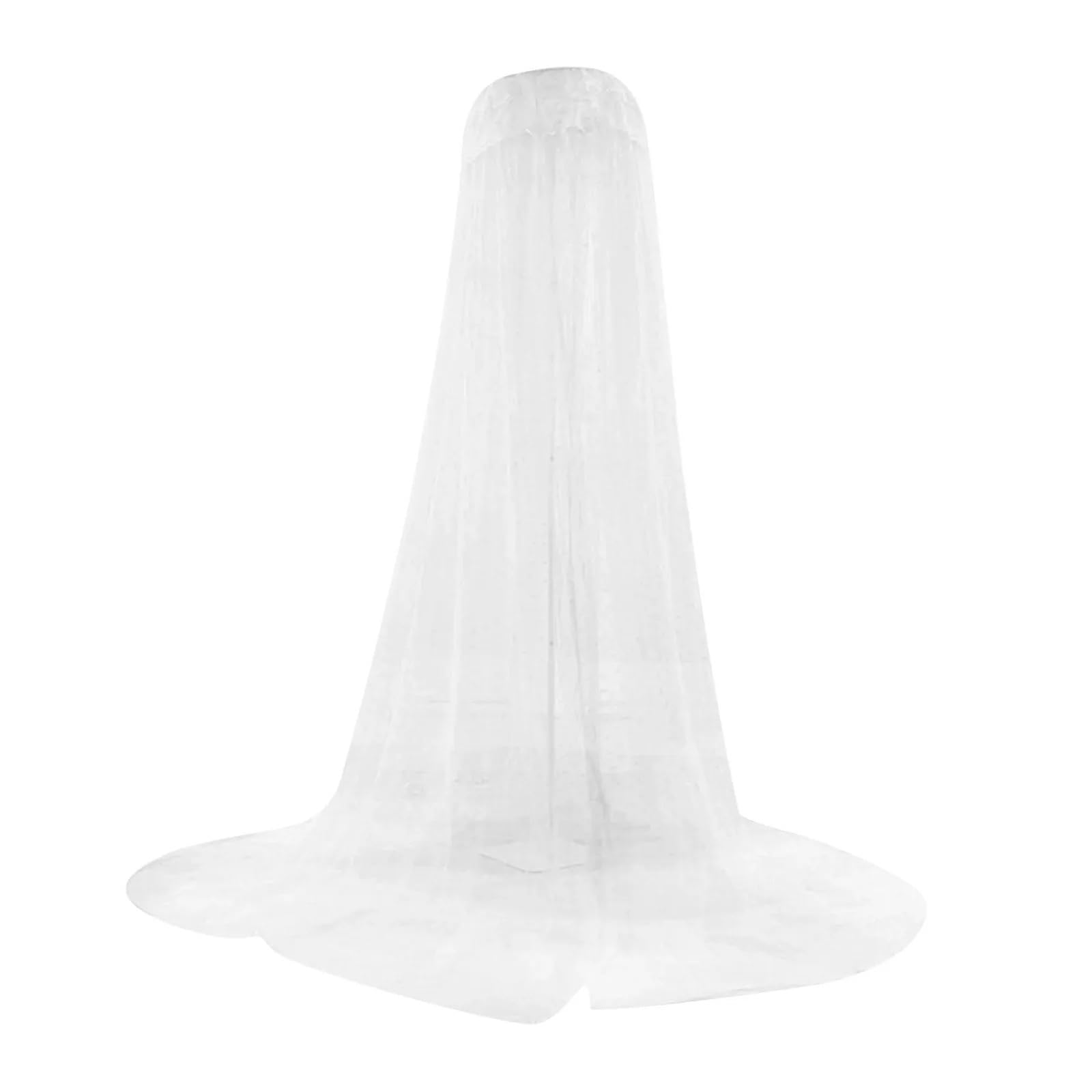CGUOHU Mosquito Net Dome Princess Bed Canopy Netting Round Lace For Girls Beds Hanging For Bed(White)