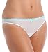 Betsey Johnson Women's Sheer Marquisette Lace Up Bikini Panty