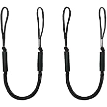 4ft Bungee Dock Lines - 2 Pack, Tie Up Boats-Jet Ski-Kayaks-Watercrafts, 4500lbs Cap, Ropes Stretch to 5.5ft, Shock Absorbing, Floating Cords