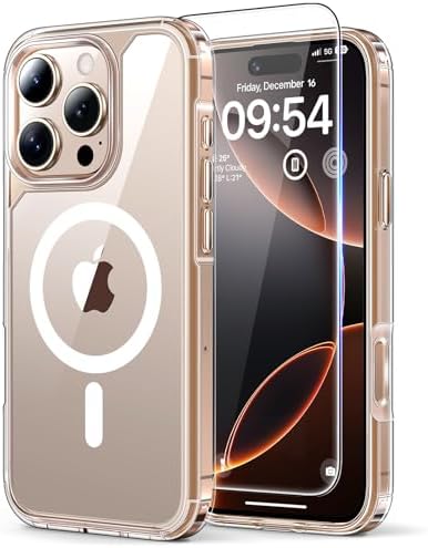 TAURI for iPhone 16 Pro Max Case, Compatible with MagSafe- Clear