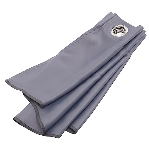 HOLIDYOYO Cortina Opaca para Ventana Pequeña 100% Poliéster Color Gris Oscuro Corta Filtrado De Luz Privacidad para Dormitorio Sala De Estar Oficina