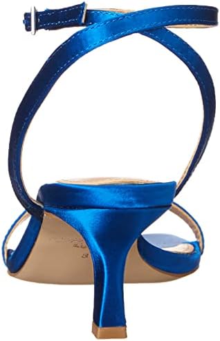 Jewel Badgley Mischka Women's Charisma II Heeled Sandal, Blue Satin, 9 | Image 2
