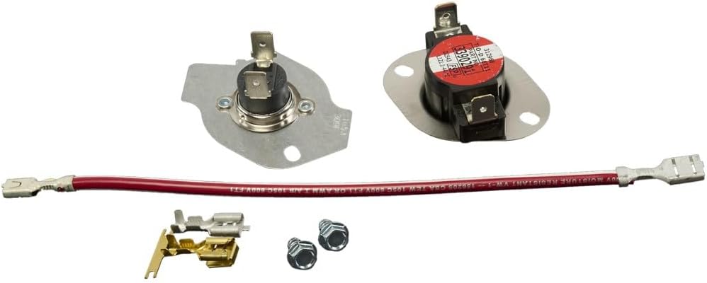 Whirlpool 279816 Genuine OEM Dryer Thermal Fuse Kit Replacement Part - Replaces 3399848, 3977393