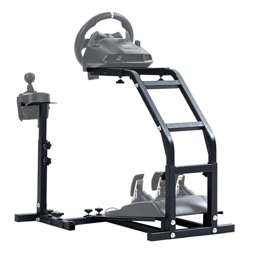 Marada Racing Wheel Stand with V2 Support Game Support Stand Up Simulation Driving Stand Support for Logitech G29, G27 and G25 Racing Simulator Steering Wheel Stand without Wheel and Pedals（Only Stand）