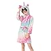 Produktbild Kinder Bademantel Baby Bademantel Tier Regenbogen Kapuzenbademäntel Für Jungen Mädchen Pyjamas Nachthemd Kinder Nachtwäsche -Pink stars-4-6