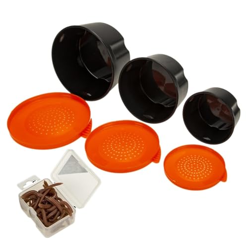 Scatola per esche da contenitore per da per da 3 pezzi scatola per lustrascarpe da impermeabili Soport Arancione 1 Consulte la