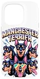 Fácil instalación 90s Vintage Manchester Terrier Carcasa para iPhone 15 Pro