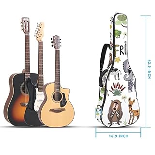 Tiger Stripes Étui de protection rembourré pour guitare classique acoustique Motif rayures, Multicolore 05, 42.9×16.9×4… - Les Beatles, Paul McCartney, John Lennon, RIngo Starr, George Harrison Tiger Stripes Étui de protection rembourré pour guitare classique acoustique Motif rayures, Multicolore 05, 42.9x16.9x4… – Image 5