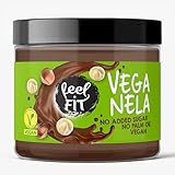 Feel FIT VEGANELA Kakao-Haselnuss-Aufstrich, ohne Zuckerzusatz, ohne Palmöl & vegan 200 g