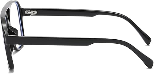 Miniatura 3 de Lentes de bloqueo de luz azul de aviador para mujeres y hombres, lentes retro de los años 70 con marco de aviador sin receta