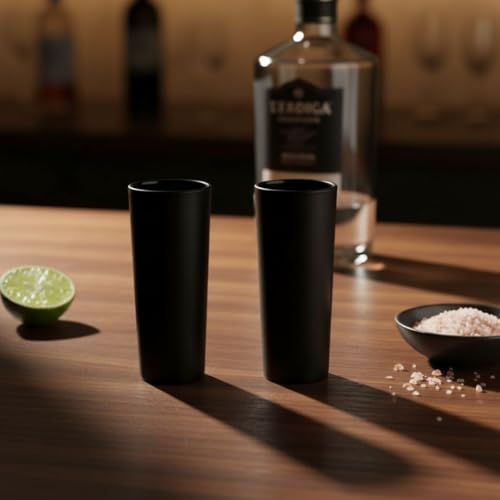 Image of Bar Box Shot Glasses (Set of 2) (Black)