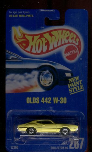 Hot Wheels 1991-267 olds 442 W-30 All Blue Card 1:64 Scale