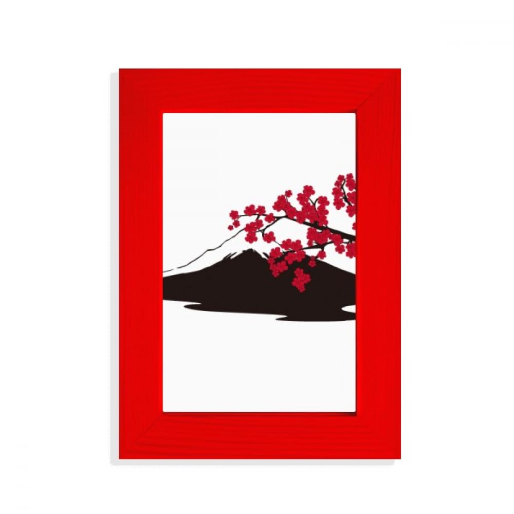 Cadre photo japonais Sakura rouge pour raviver un mur blanc sans refaire la peinture