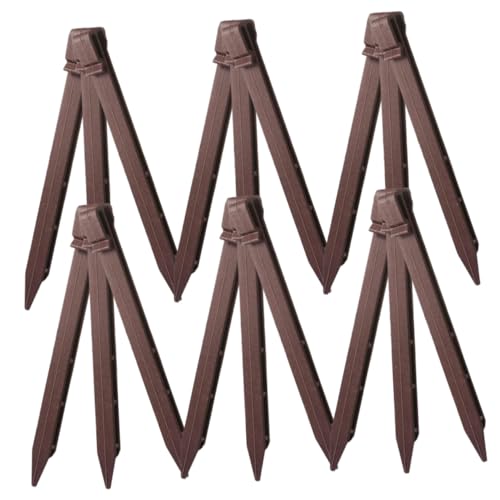 Sosoport 30Pcs Durable Landscape Plastic Ground Pegs for Securing Garden Tent Pegs for Grass Cloth and Outdoor Use Bending Resistant and Tough