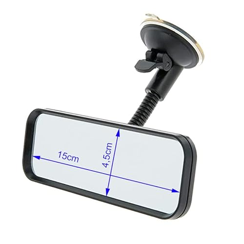 Fahrlehrerspiegel/Toter-Winkelspiegel/Babyspiegel/Wohnmobil - mit flexiblem Schwanenhals und Saugnapf