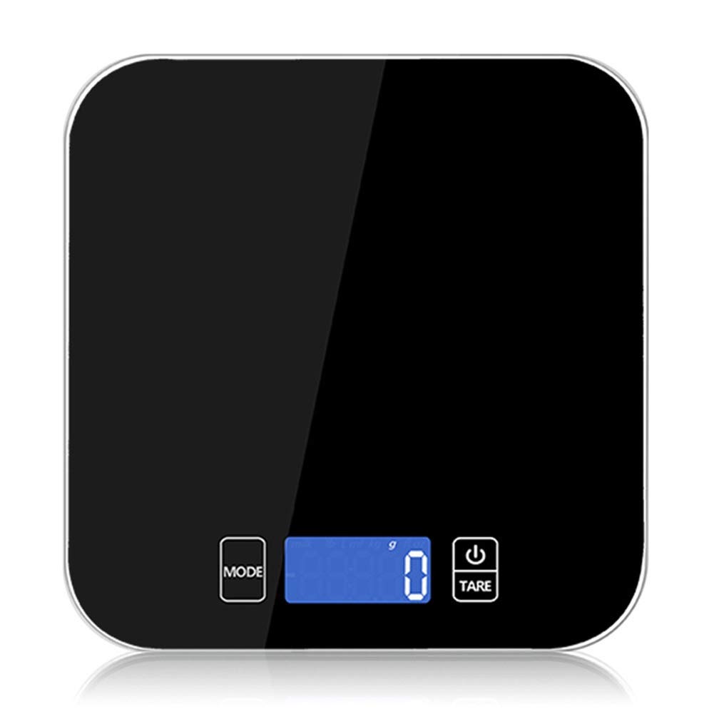 Balance de Cuisine numérique Ultra Fine en Verre de 15 kg, Haute précision, pour la Cuisson des Aliments, 7 unités, écran LCD, alimentée par Batterie(