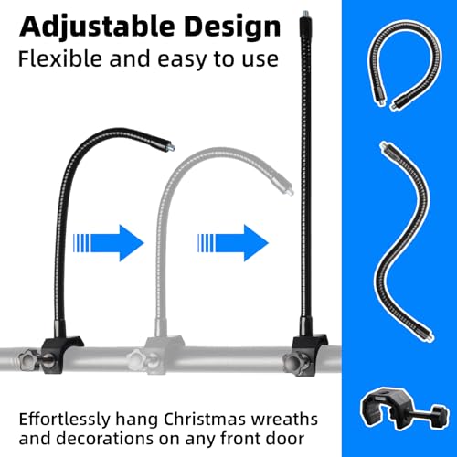 Adjustable Garland Hanger for Door Frame 32"-67" Upgraded Heavy-Duty Garland Decorations Holder for Wreaths, Lights, No Drill Damage-Free Installation,Christmas & Thanksgiving Decorations Holder by ITISMUNGO - Image 3