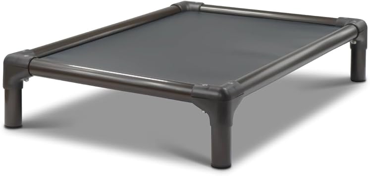 Kuranda Walnut PVC Chewproof Dog Bed - Mini 25x18 - Ballistic Nylon - Smoke