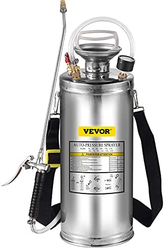 BuoQua Stainless Steel Sprayer 8L Household Gardening and Floor Cleaning Sprayer, Suitable for the Current Neds of Industry, Agriculture, Commerce, Medicine and Other Industries