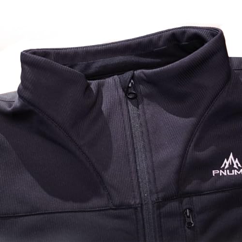 Pnuma Outdoors Garrison Jacket, Windproof & Water-Resistant, Fleece Lined, Polygiene Odor Control, Black (GA-JK-MT)4
