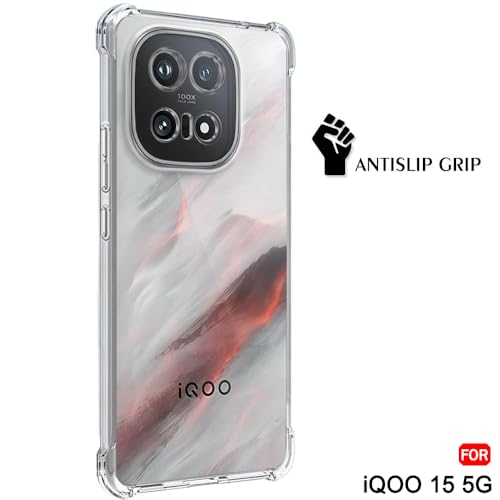 Image of TheGiftKart Crystal Clear Back Cover Case for iQOO 15 5G | Shockproof Soft TPU Case | Cushioned Edges for Ultimate Protection Back Cover Case for iQOO 15 5G (TPU, Transparent)