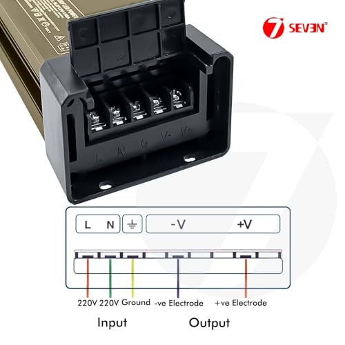 Image of 7SEVEN SMPS 12v Power Supply 150w Weather Proof Rainproof Suitable for LeD Signage, Strip Light, Decorate Lite, Surveillance CCTV Camera & Industrial Automation Machine and Much More