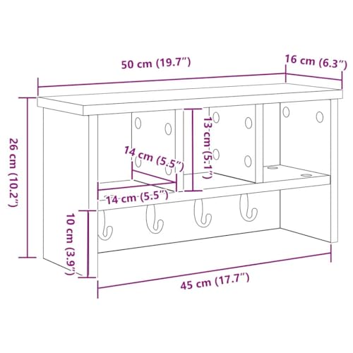 Table de chevet murale pour optimiser les petits espaces en bois - 3
