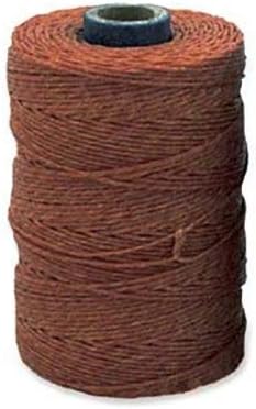 Irish Waxed Linen 4-Ply 50 Grams, About 100 Yards Dark Rust