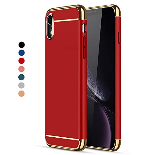CROSYMX iPhone XR Case, 3 in 1 Ultra Thin and Slim Hard Case