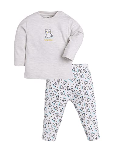 BABY GO Unisex Baby Cotton Solid Top And Pajama Set