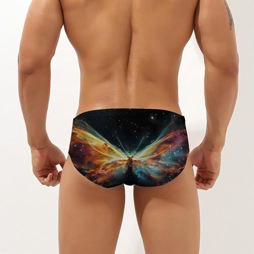 Butterfly Nebula Men's Swim Brief Sexy Bikini Swimwear Swimsuit Trunks Bathing Suits2