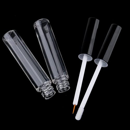 Sdlnklm 3 Pièces Tube Croissance Cils Flacon Gloss Lèvres Applicateur Eyeliner Entonnoir Plastique Insert Caoutchouc Portable Adapté Soins Visage, 10 ml – vue 2