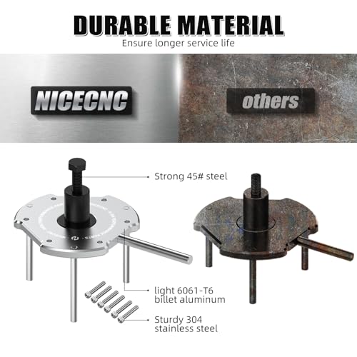 Image of NICECNC Silver Clutch Removal Tool Kit Drive Clutch Separator Puller Set Compatible with Can Am Maverick X3 2017-2022, Maverick X3 R 4x4 Turbo DPS 2018-2019