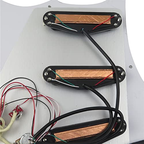 Zyzyzy Prewired PickGuard Guitar Pickups SSS. Humbucker Pickups Loaded PickGuard Pickups Biały Zestaw Do Gibsona załadowany Humbucker