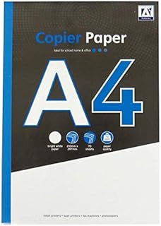 A4 Copier and Printer Paper - 70 Sheets of 70gsm Bright White Paper - Size 297mm x 210mm