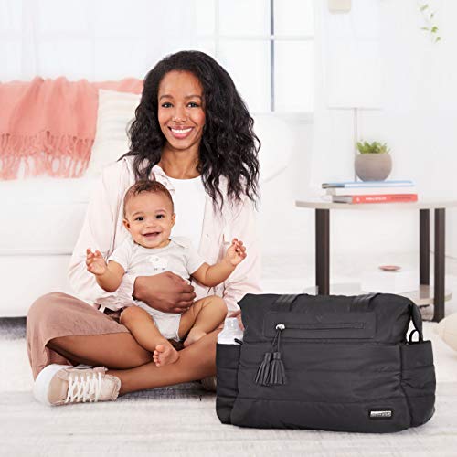 Bolsa Maternidade Skip Hop - Coleção Riverside Ultra Light Satchel - Black, Skip Hop, Pret