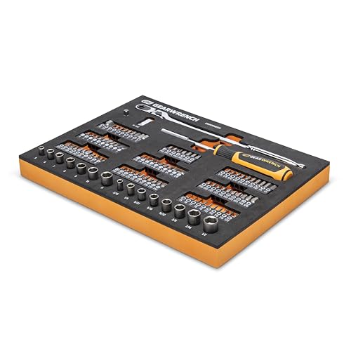 GEARWRENCH 105 Piece 1/4” Drive Slim Head Mechanics Tool Set in Foam Storage Tray - GWMSMBS01 - Thumbnail 2