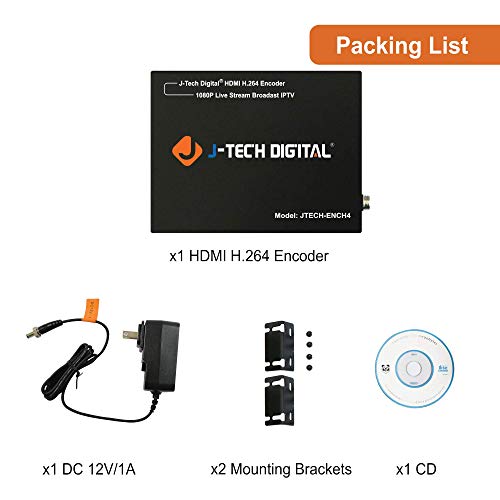 J-Tech Digital HDMI H.264 H.265 IPTV Encoder Supports RTSP, RTP, RTMP, HTTP, UDP Protocol and ONVIF [JTECH-ENCH4] - Thumbnail 7