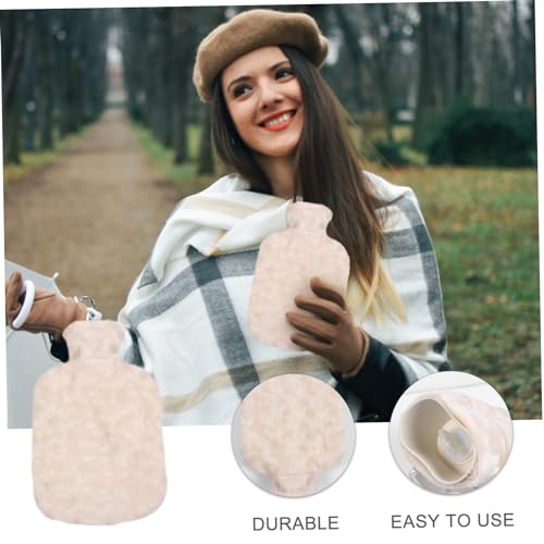 CLISPEED 1 Unidade Aquecedor De Mão De Pelúcia Aquecedor De Mãos Pequena Garrafa De Água Quente Saco