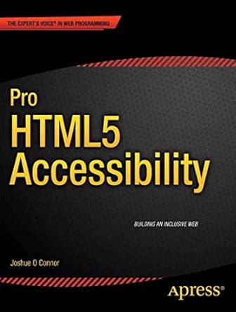 Pro HTML5 Accessibility: Building an Inclusive Web book cover