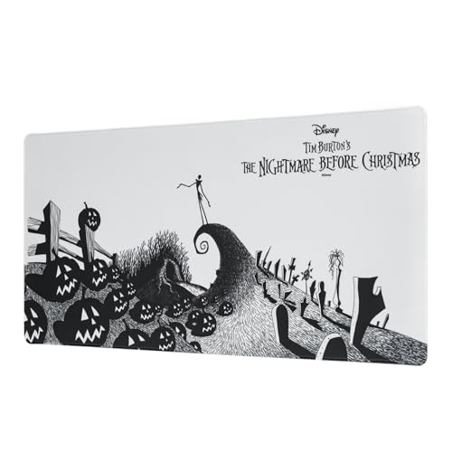 Grupo Erik Tapis de Souris Disney L'Étrange Noël de Monsieur Jack,sous-Main de Bureau,80 x 35 cm,Tapis de Souris avec Base en Caoutchouc antidérapant MGGE061
