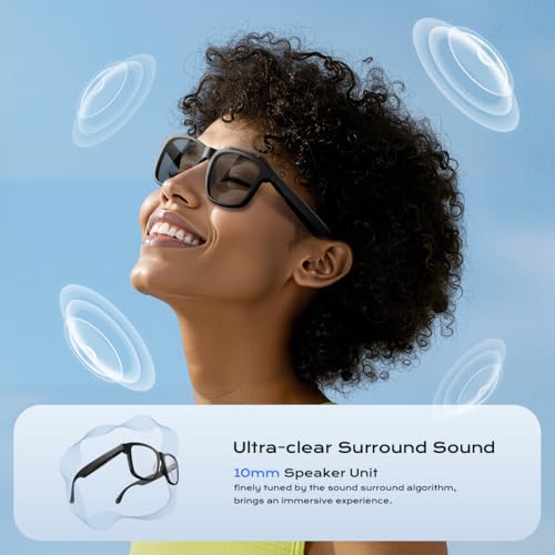 Bluetooth Glasses for Women, Anti-Blue Light Photochromic Sunglasses Smart Audio Glasses for Women Men ,Open Ear Sound Mic & Speakers, Magnetic Charging, Color-Changing Lenses, Voice Assistant by XO Simple is Beauty - Image 7