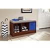 ClosetMaid 1633 Cubeicals 3-Cube Storage Bench, Dark Cherry with Gray Cushion