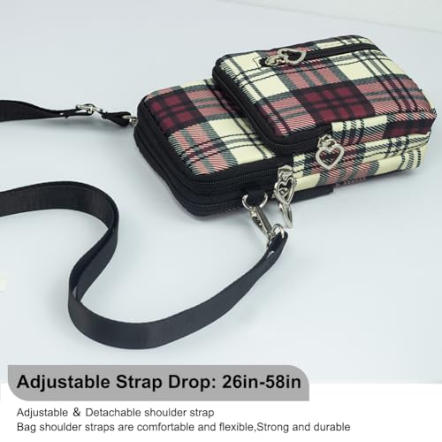 Image of JANKS Small Crossbody Bag for Women - Mini Phone Purses with Crossbody Strap and Wallet - Nylon Arm Bag