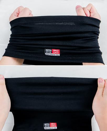Image of BOCOMAL FR Neck Gaiters Face Mask 7oz Mightweight Flame Resistant Welding Hood NFPA2112 CAT2