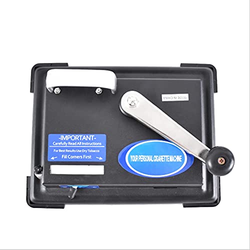 Happlignly Machine à Rouler les Cigarettes, Machines à Rouleaux de Tabac pour les Mauvaises Herbes et le Tabac pour Rouler Vos Propres Cigarettes, 100 Mm (Noir) Cover