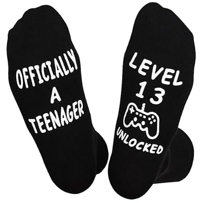 Clydewy Calcetines de 13 años, calcetines de 13 años, regalos de cumpleaños para adolescentes, niños, niñas, hijo, nieto, calcetines de algodón antideslizantes, calcetines largos, regalos divertidos | Ya disponible en tu tienda friki favorita! En mundofriki.es! Clydewy Calcetines de 13 años, calcetines de 13 años, regalos de cumpleaños para adolescentes, niños, niñas, hijo, nieto, calcetines de algodón antideslizantes, calcetines largos, regalos divertidos | Ya disponible en tu tienda friki favorita! En mundofriki.es!